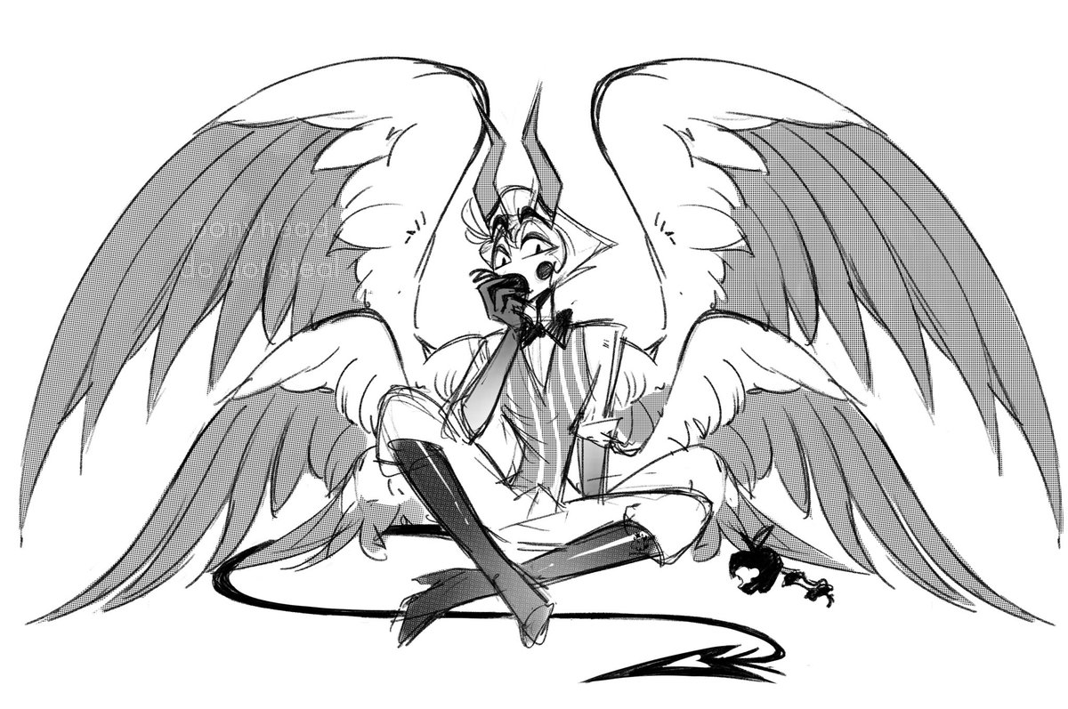 __ponyhead__'s tweet image. ✨~~🍎~~✨

#HazbinHotel #HazbinHotelFanart #LuciferMorningstar