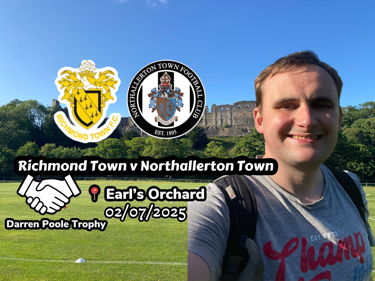 Tonight I visited the picturesque Earl’s Orchard where <a href="/RichmondTownFC/">Richmond Town FC</a> and <a href="/NorthallertonFC/">Northallerton Town FC</a> played out a pre season classic!

<a href="/NonLeagueCrowd/">Non League Crowds</a> <a href="/AdamGittingspt/">(C) Adam Gittings</a> <a href="/JoeSkelton10/">Joe</a> <a href="/Topliss94/">Topliss at the Turnstiles</a> <a href="/NLFanAccount/">Northern League Fan Page</a> <a href="/WearsideLeague/">Wearside League</a> 

youtu.be/6TdvvS2rO_0?si…