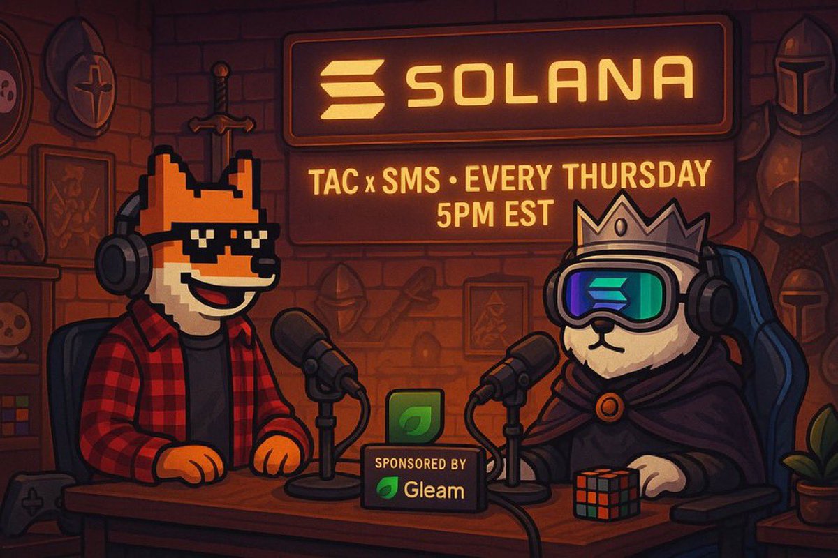 SMS ✨ (@smsonx) on Twitter photo Tomorrow 5pm est ⏰
Join me with <a href="/Tactical_Sticks/">Tac | Solflare</a> and <a href="/Gleam_dApp/">Gleam</a>
We will be hosting <a href="/solanaidentity/">Solana ID 🪷</a> and <a href="/thetreegens/">Treegens🌳$TGN TreeGE July</a>
Like | Repost | and tag a friend 🙌
LFgrooow 👇 Tomorrow 5pm est ⏰
Join me with <a href="/Tactical_Sticks/">Tac | Solflare</a> and <a href="/Gleam_dApp/">Gleam</a>
We will be hosting <a href="/solanaidentity/">Solana ID 🪷</a> and <a href="/thetreegens/">Treegens🌳$TGN TreeGE July</a>
Like | Repost | and tag a friend 🙌
LFgrooow 👇