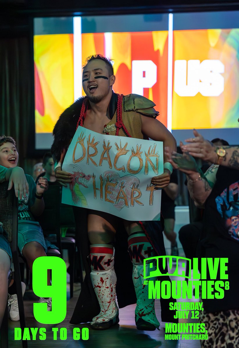 #PWALive Mounties Anniversary is 9 days away!

📍 Venue: Mounties
👨‍👩‍👧 Family Friendly: All Ages
🕖 Doors: 7:00pm | Bell Time: 7:30pm
🎫 tinyurl.com/PWAxMOUNTIES8