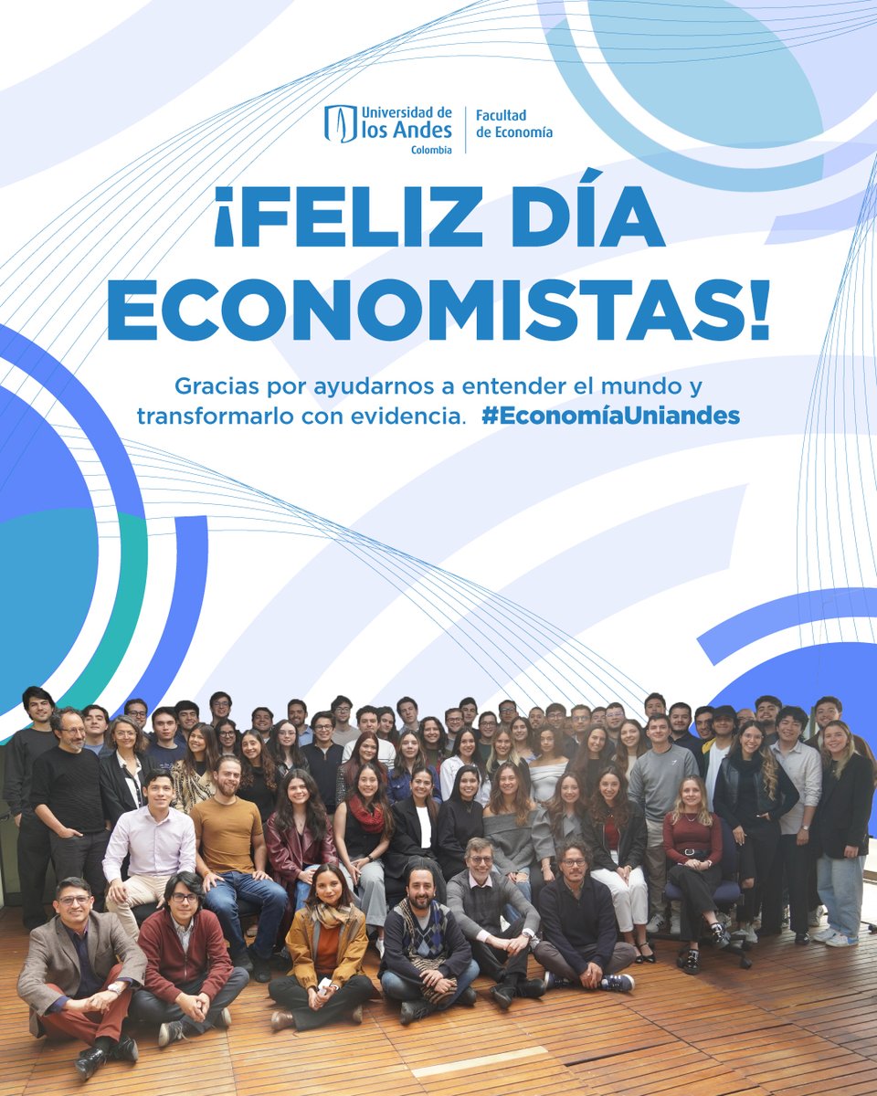 🎉 ¡Feliz día Economistas! Hoy celebramos a quienes, con datos, teoría y compromiso, ayudan a entender mejor los desafíos del país y el mundo.

📈A nuestras y nuestros estudiantes, profesores, egresados y colegas: gracias por pensar críticamente, por su rigor y por contribuir a