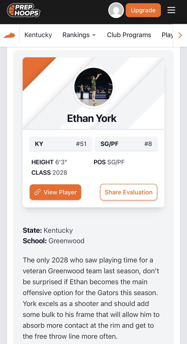 Savannah York (@savannahyork03) on Twitter photo 51 out of 170 is a good starting place! Keep working hard E! 💪🏻 Top ranked sophomore in the 4th region (KY) 📈! <a href="/ethanyork39/">Ethan York</a> <a href="/GreenwoodMBB/">Greenwood Basketball</a> #prephoopsky #multisportathlete 51 out of 170 is a good starting place! Keep working hard E! 💪🏻 Top ranked sophomore in the 4th region (KY) 📈! <a href="/ethanyork39/">Ethan York</a> <a href="/GreenwoodMBB/">Greenwood Basketball</a> #prephoopsky #multisportathlete