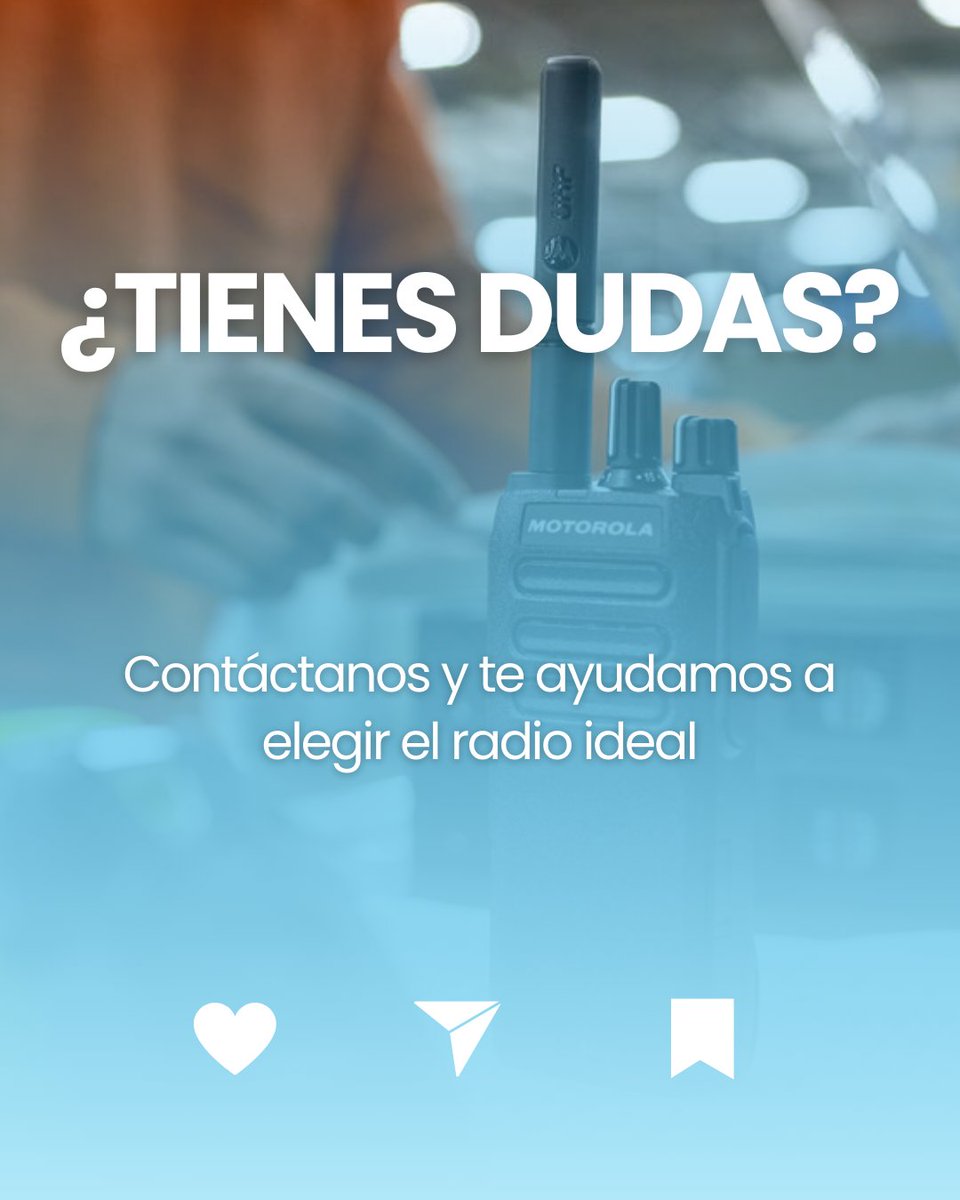 doblevia_com's tweet photo. ¿Tienes dudas?
En Doble Vía Comunicaciones te ayudamos a elegir el #radio ideal para tu empresa. 
Conoce más sobre nuestros productos y servicios en: https://t.co/OpDvEDzqWL
📩 También puedes escribirnos directamente por mensaje. ¡Estamos para ayudarte! 5/5
#Radiocomunicaciones https://t.co/pvejPNUmwo