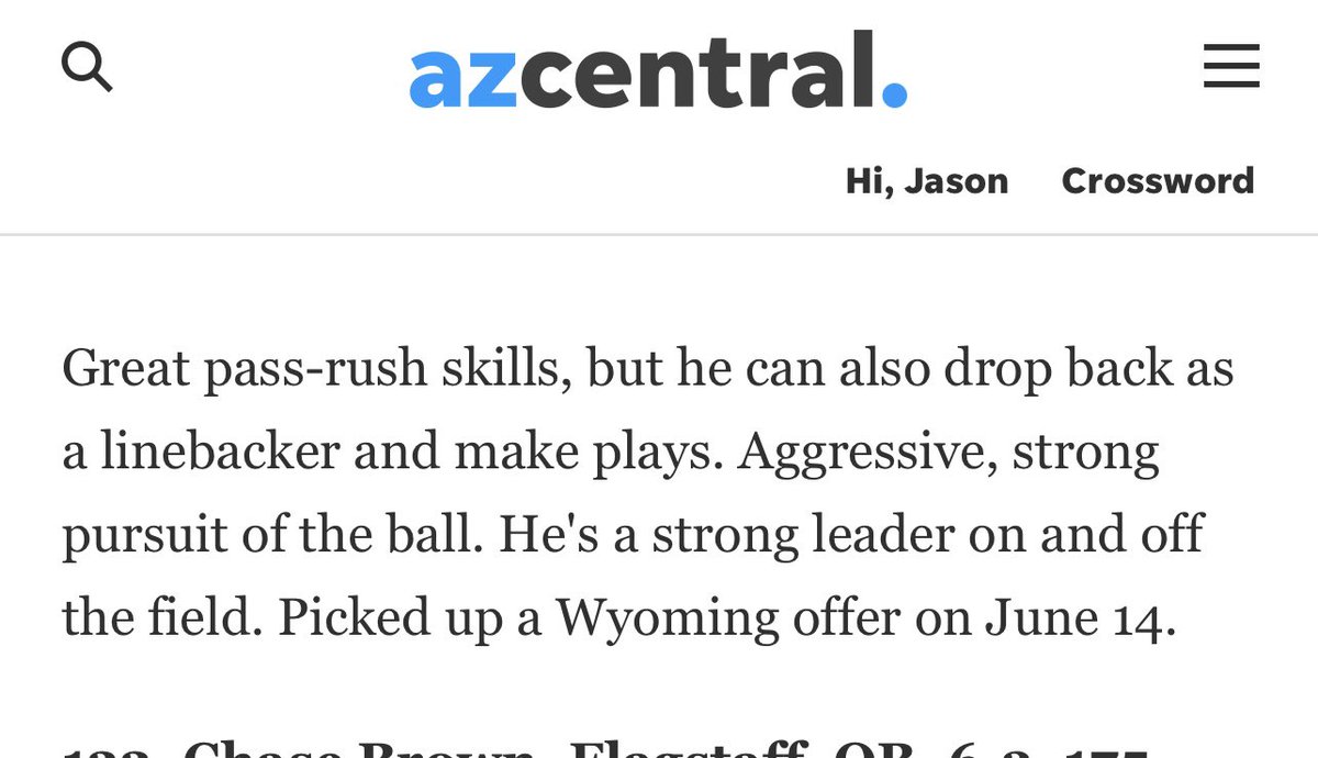 Jason Bowman (@alpha_lbu) on Twitter photo Great write up on <a href="/BruleyDante/">DanteBruley</a>
Dude going to make a statement this year!! As versatile as they come. Keep an out for this kid! #RecruitAZ Great write up on <a href="/BruleyDante/">DanteBruley</a>
Dude going to make a statement this year!! As versatile as they come. Keep an out for this kid! #RecruitAZ
