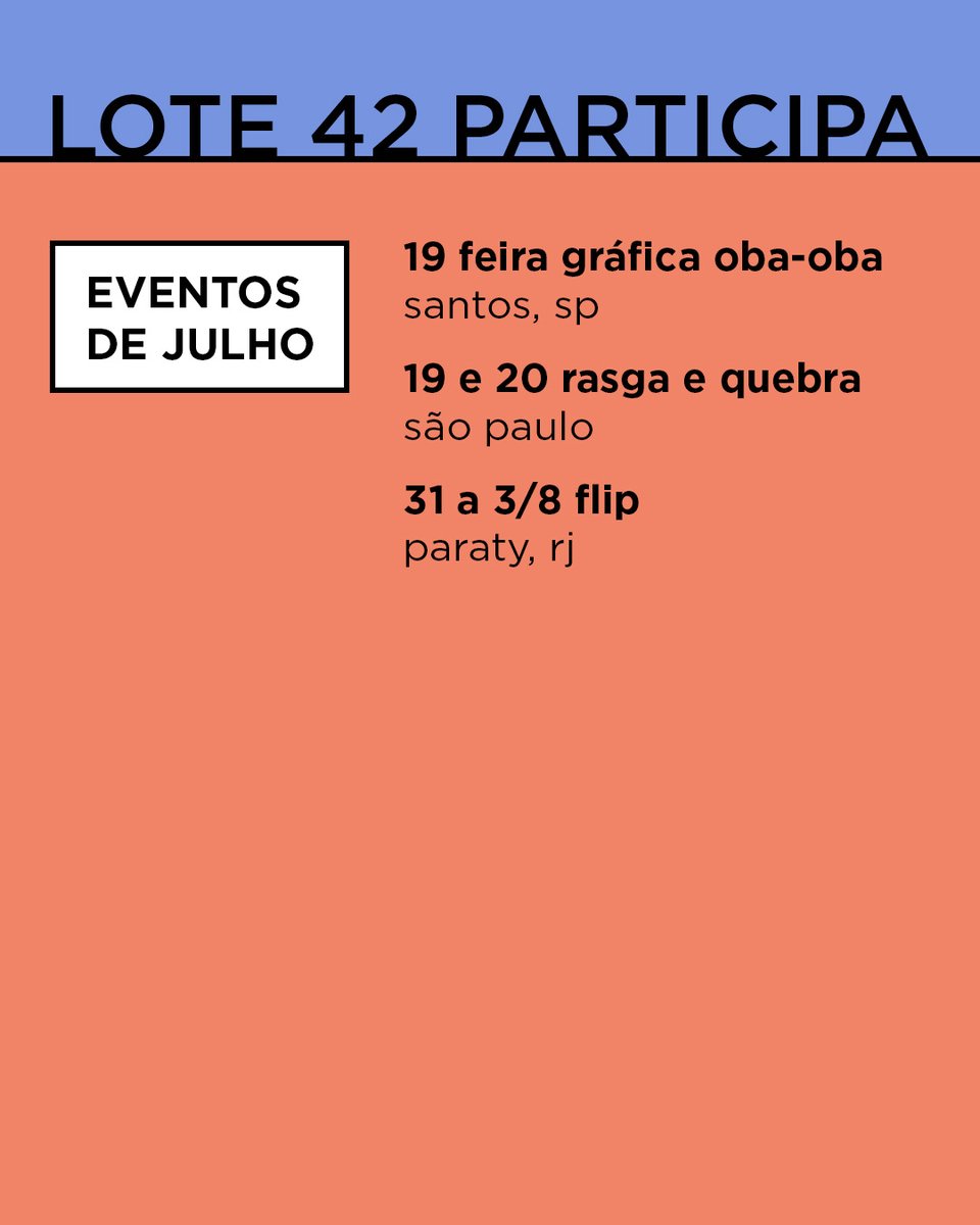 Uma curiosidade do mundo de eventos gráficos é o agito do segundo semestre. Neste ano, não é diferente: bora começar julho com tudo!