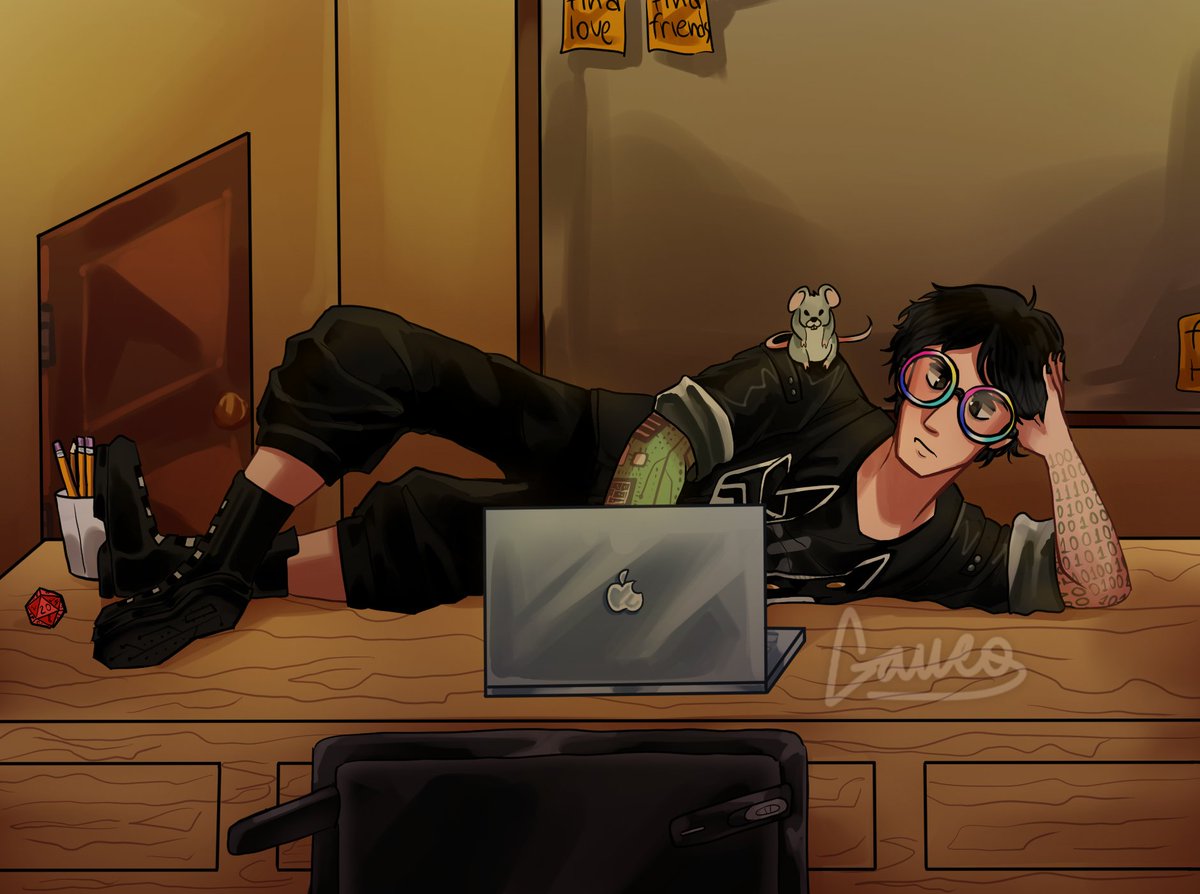 gaveo_s's tweet image. First time posting anything here, kind of nervous 
Anyway, here's art of Mac bc I absolutely love them
#mac #dateverything #macdateeverything