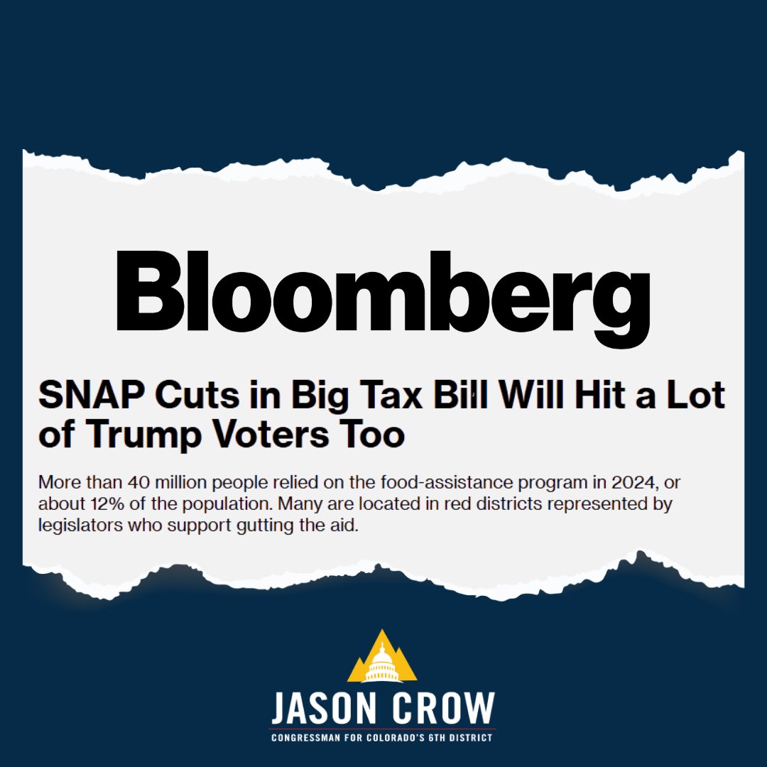 Trump's budget includes the biggest cuts to SNAP in modern history.

Republicans will let kids go hungry so the wealthy can get another tax break.

Shameful.
