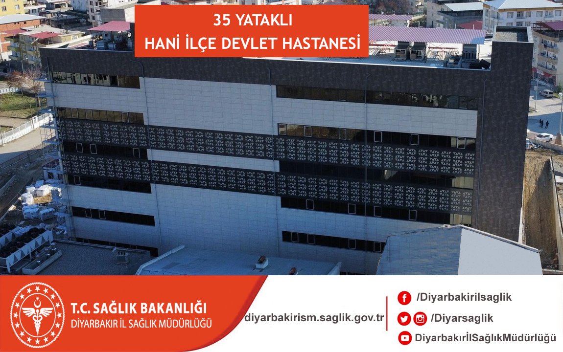 Diyarbakır İl Sağlık Müdürlüğü (@diyarsaglik) on Twitter photo Hani Devlet Hastanesinin yapımı tamamlandığında;
· 35 yatak,
· 12 poliklinik,
· 2 Ameliyathane,
· 8 Diyaliz yatağı,
· 4 TDL yatağı ile yeni hizmet binasında vatandaşlarımıza hizmet vermeye devam edecek.
#SağlıklıTürkiyeYüzyılı 🇹🇷
#BakanKemalMemişoğluile1Yıl
<a href="/drmemisoglu/">Prof. Dr. Kemal Memişoğlu</a> Hani Devlet Hastanesinin yapımı tamamlandığında;
· 35 yatak,
· 12 poliklinik,
· 2 Ameliyathane,
· 8 Diyaliz yatağı,
· 4 TDL yatağı ile yeni hizmet binasında vatandaşlarımıza hizmet vermeye devam edecek.
#SağlıklıTürkiyeYüzyılı 🇹🇷
#BakanKemalMemişoğluile1Yıl
<a href="/drmemisoglu/">Prof. Dr. Kemal Memişoğlu</a>