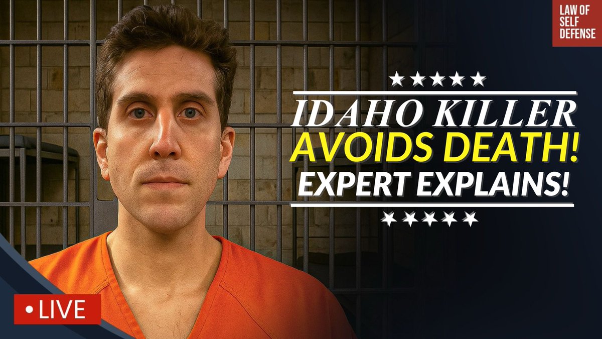 Join me AND Attorney Steve Gosney LIVE at 8 PM ET: 
"Role of Death Penalty in Kohberger Plea Deal: Legal Expert Steve Gosney!" 

Right here on X--FOLLOW FOR NOTIFICATION!