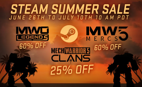 MechWarrior 5 Clans (@mw5clans) on Twitter photo The Steam Sale is half way!   25% off with regional pricing on Steam is a great deal! Pick up MechWarrior 5 Clans and/or Ghost Bear Flash Storm DLC and experience the Clans Invasion! store.steampowered.com/app/2000890/Me… The Steam Sale is half way!   25% off with regional pricing on Steam is a great deal! Pick up MechWarrior 5 Clans and/or Ghost Bear Flash Storm DLC and experience the Clans Invasion! store.steampowered.com/app/2000890/Me…