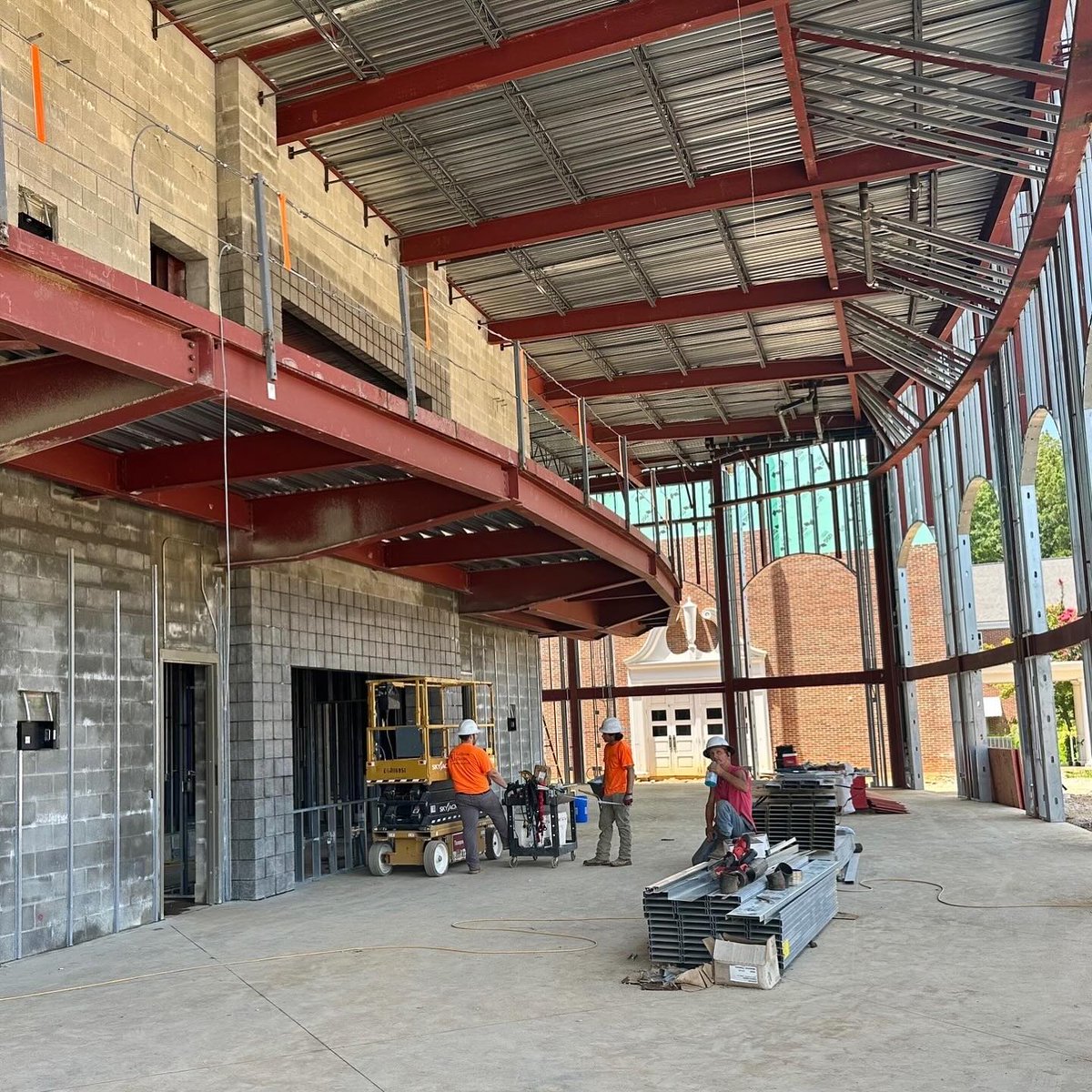 The new Randy Owen Center for the Performing Arts is taking shape at Jacksonville State University! Every day brings us closer to curtain call! <a href="/JSUNews/">Jacksonville State University</a> #designedbydavis #JSU #ROC