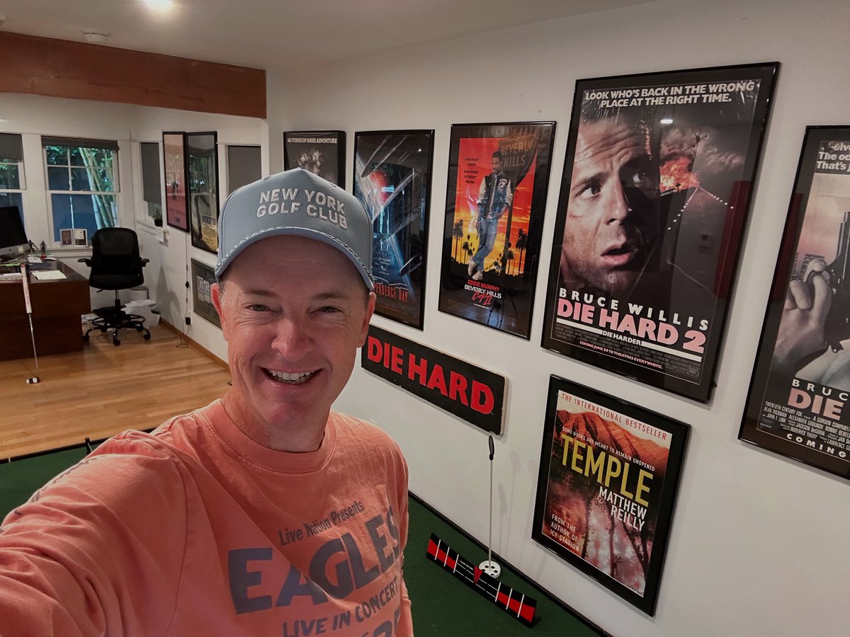 Well, I’m 51 today. 
Finishing a new novel, golfing, seeing the Eagles, watching DIE HARD again—it was a good year!