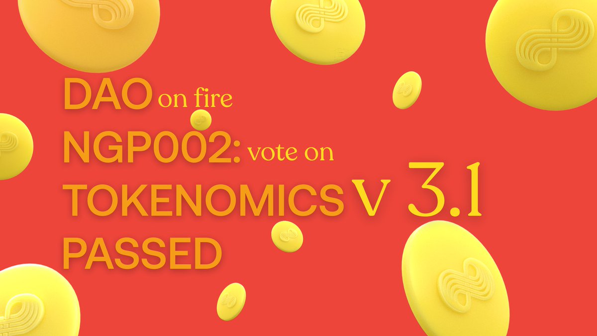 DAO on fire!

The Nodle community just passed NGP002: Tokenomics v3.1 with overwhelming support - zero votes against and over 550M in favor! 🔥