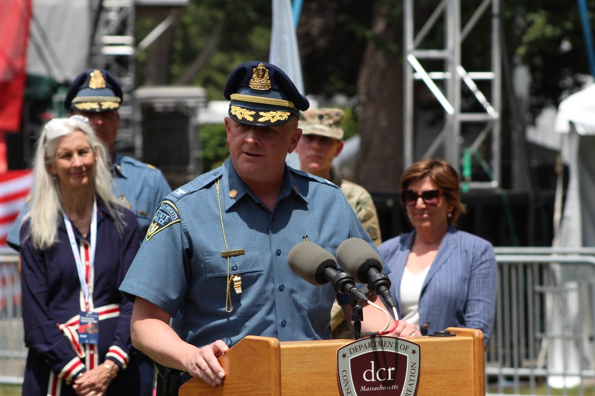 EOPSS's tweet image. 🎆 The 4th of July is here, and so are we!
Today, Undersecretary Gina Kwon joined our team of federal, state, and local partners who have spent months preparing for one of Massachusetts’ most beloved traditions: the Boston Pops Fireworks Spectacular and celebrations across the…