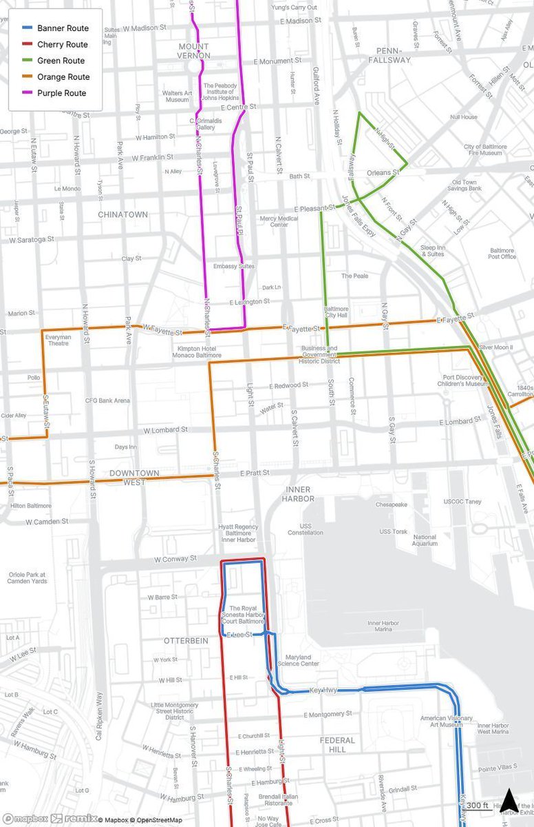 Attention Circulator Riders 🚧🚍
Due to the 4th of July event this Friday in the Inner Harbor, several detours will be in effect starting at 8:00 PM and lasting until the event concludes.

🔗 For detailed detour information, visit: transportation.baltimorecity.gov/service-alerts