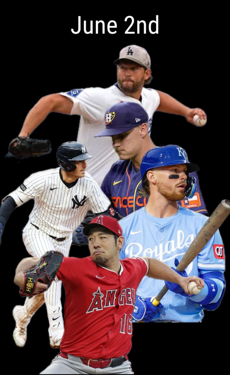 SharpFlusterex's tweet photo. MLB play’s june 2nd:

Hunter Brown O36.5 FS
Cody Bellinger O0.5 H 🟩
Bobby Witt Jr O0.5H 🟩
Clayton Kershaw 3.5 PSO🟩
Yusei kikuchi 97.5 pitches

These are all on prizepicks 
$20 to someone if we sweep https://t.co/Nj8oPNAdCr