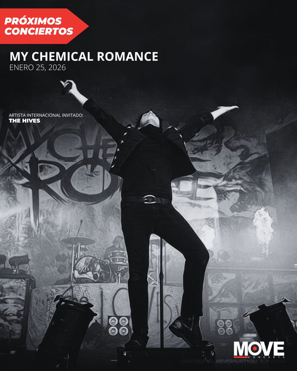 MoveConcertsPE's tweet photo. #AgendaMove | ¡Se vienen increíbles conciertos! #MoveConcerts 

Green Day - Agosto 27
Los Auténticos Decadentes - Setiembre 13
Morrissey - Noviembre 20
My Chemical Romance - Enero 25, 2026

Consigue tus entradas en https://t.co/AM4SeSmjp6
Links de compra: https://t.co/XfHUnDJJOp https://t.co/5BAJhFnu8I