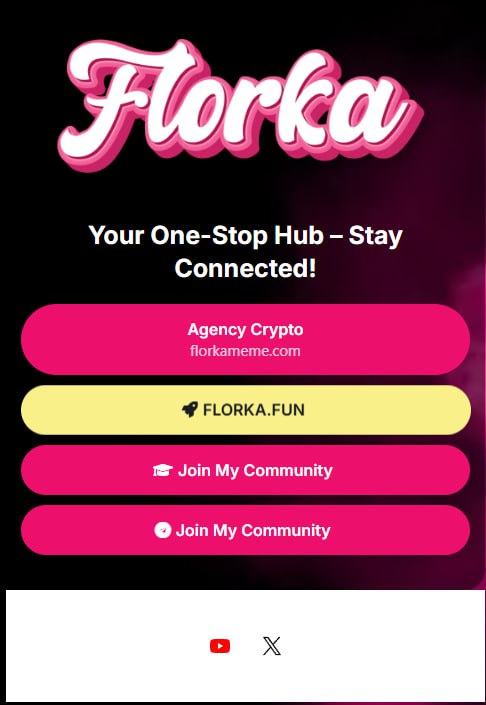 Florka_meme's tweet photo. 🔧 We’ve updated access to our website!
🌐 https://t.co/jP9aQwVw5Y
We’ve implemented a Link-in-Bio style system so you can explore our entire ecosystem.
We’re no longer just a meme… 🚀
📣 We’re a marketing agency
🎓 We have a private academy for holders
🚀 And now… the Hispanic community that decided to launch its own token platform — without fear of being rugpulled!