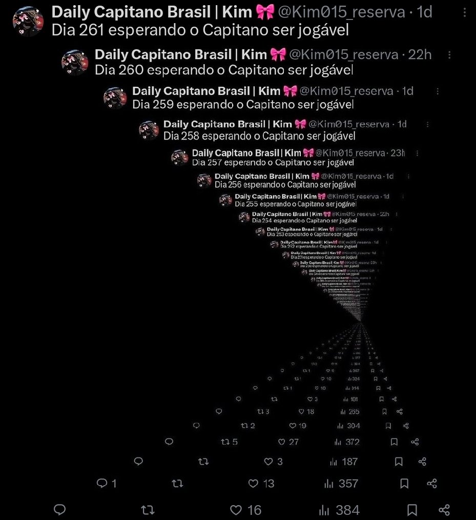 Dia 262 esperando o Capitano ser jogável