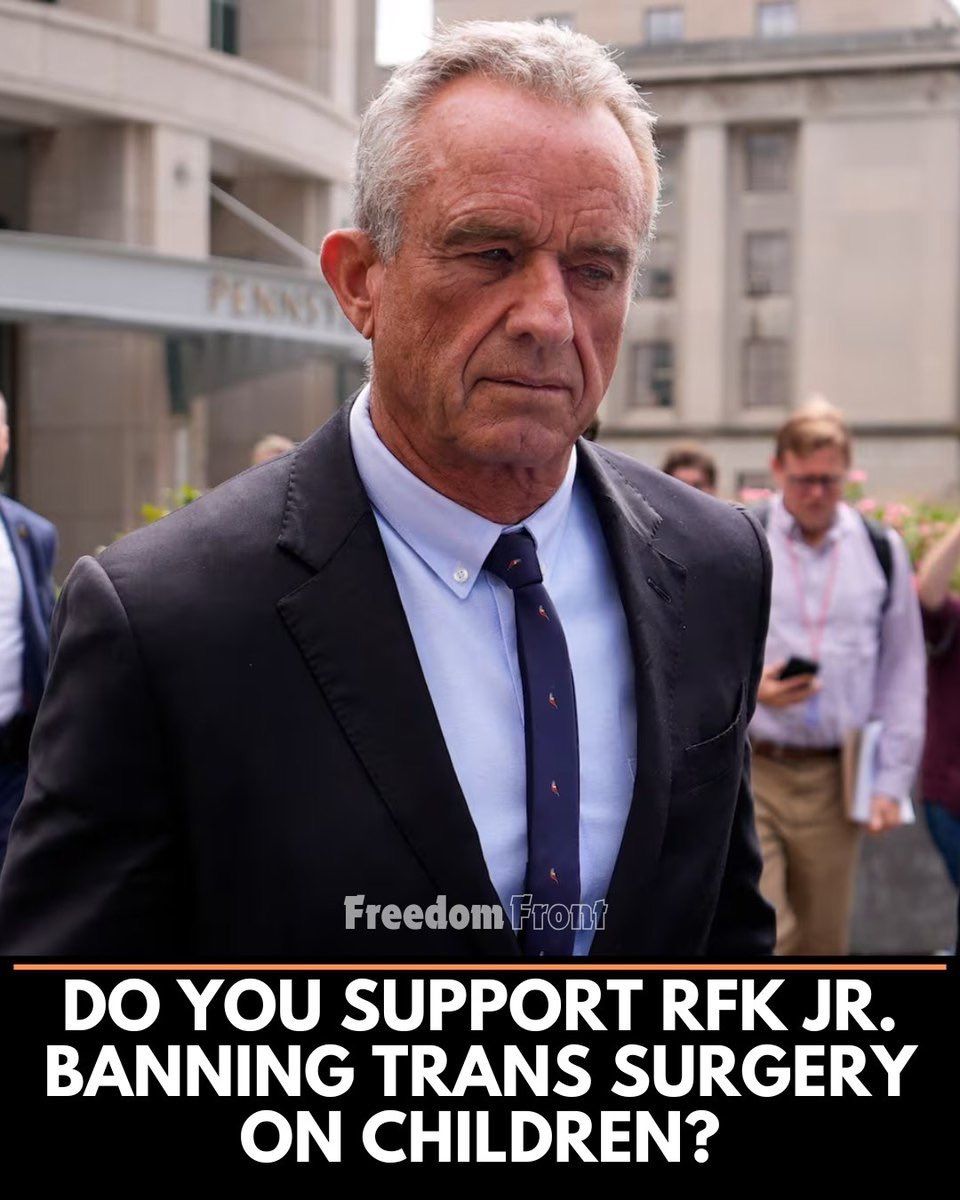Do you support RFK Jr. banning trans surgery on children?

A. Hell yes
B. No