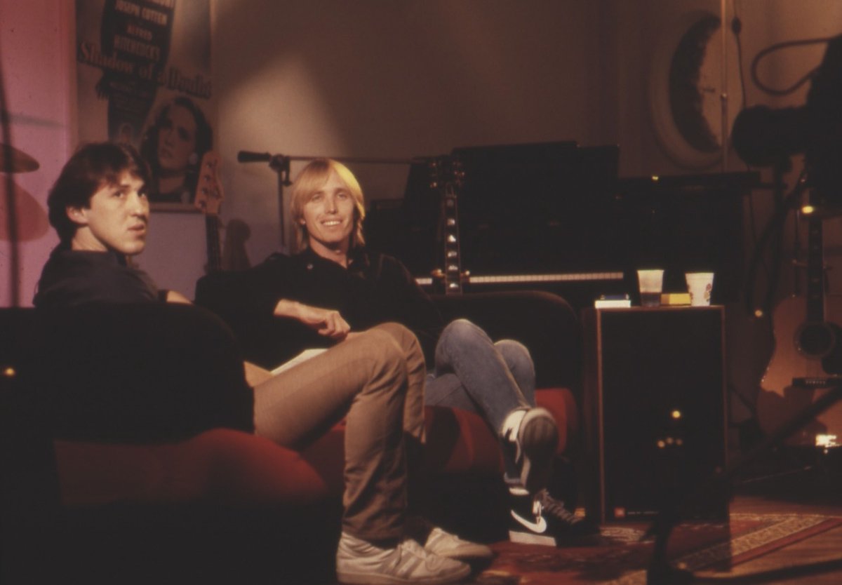 tompetty's tweet image. Archival photos from the ‘Heartbreakers Beach Party’ interviews in the music room of Tom’s L.A. home with @CameronCrowe (1982).
Photos by © Dennis Callahan for Petty Legacy LLC