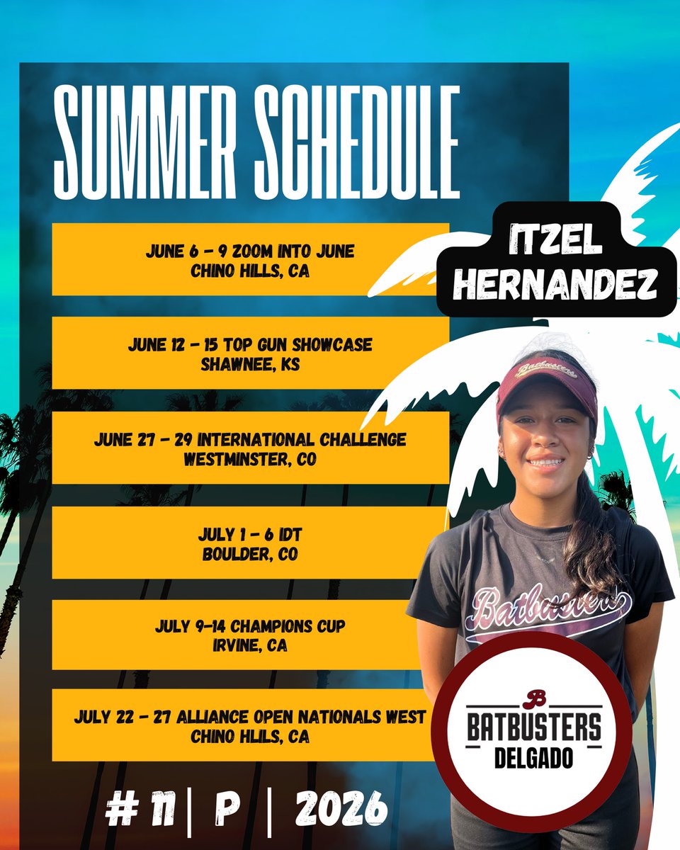 itzelhernadz12's tweet photo. @unionkysoftball Hello Coaches
I’m a 2026 RHP
We are playing at the IDT
Hope you can make it to one of our games and check my teammates and I out🥎 https://t.co/hp3KW3rXaG