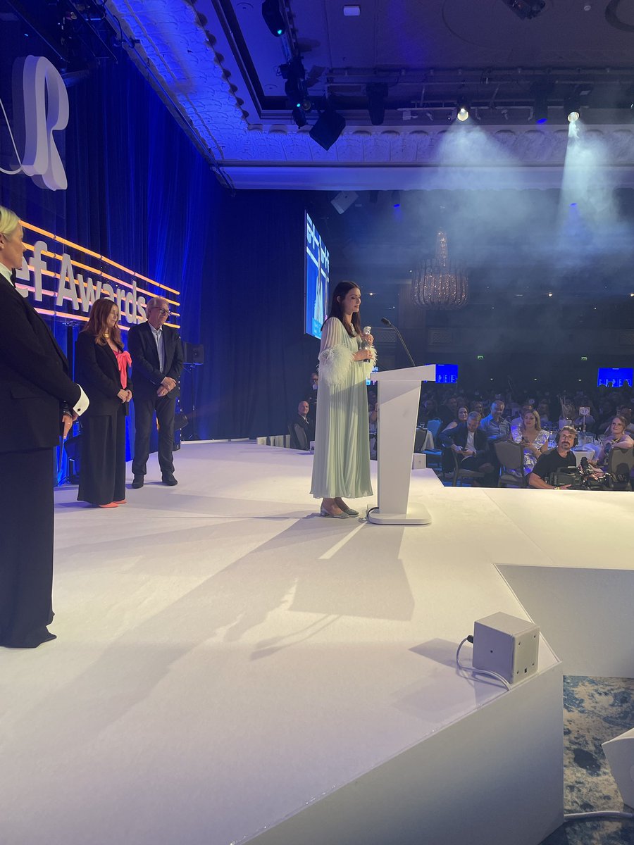 nordoffrobbins's tweet photo. Congratulations to @SophieEB whoโs just received the @livenationuk Best Female award! ๐
Presented by @cathydennis
#O2SilverClefs https://t.co/BpFmWoeFXz