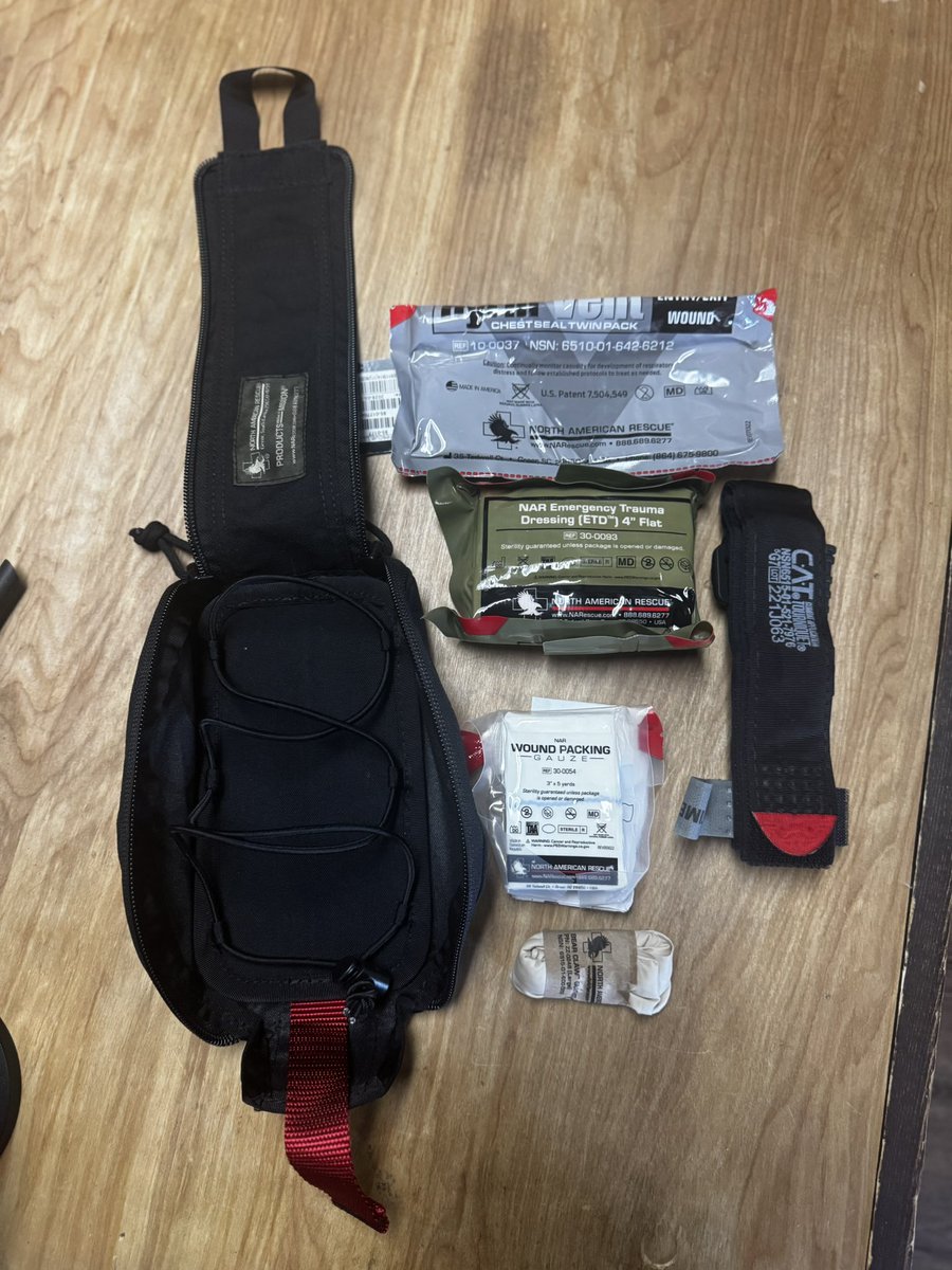 survivalready13's tweet photo. Don’t wait until you need a First Aid Kit to realize you need a #FirstAidKit

🧨🎇🙌🏼

#IFAK #northamericanrescue https://t.co/y2BCBJhlPa