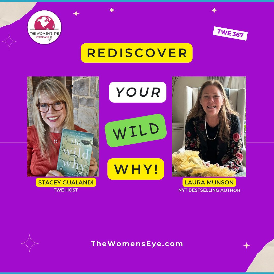 I love <a href="/thewomenseye/">The Women's Eye</a>. I love what they stand for &amp; how they show up in the world. I love being one of their guest hosts. I met <a href="/staceygualandi/">Stacey Gualandi</a> years ago when my memoir came out &amp; it’s been a beautiful thing to be interviewed by her over the years thewomenseye.com/367 #podcast