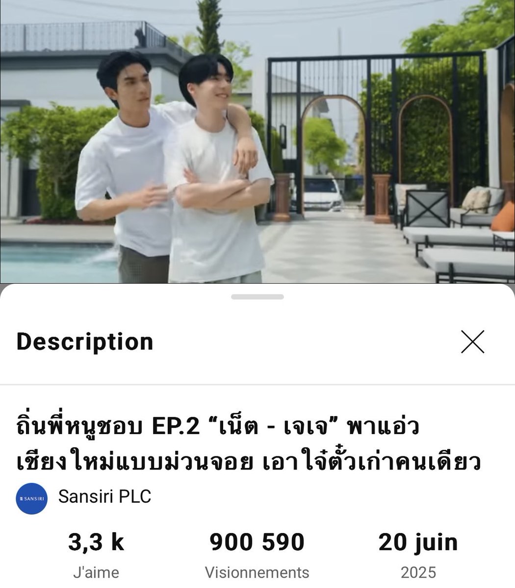 jacin61834's tweet photo. OMG OMG 🤩CONDOMINIUM 👏🎉Now at 900k in 12 days. 👏👏👏🎉🎉On track to reach 1M views very soon.❤️🫶🏻🫶🏻🫶🏻🫶🏻❤️
Youtube : Sansiri PLC🔗 : https://t.co/fjIS2pCwVv
#SansirixNetJJ
#NETJJ https://t.co/3z59cmRn3F