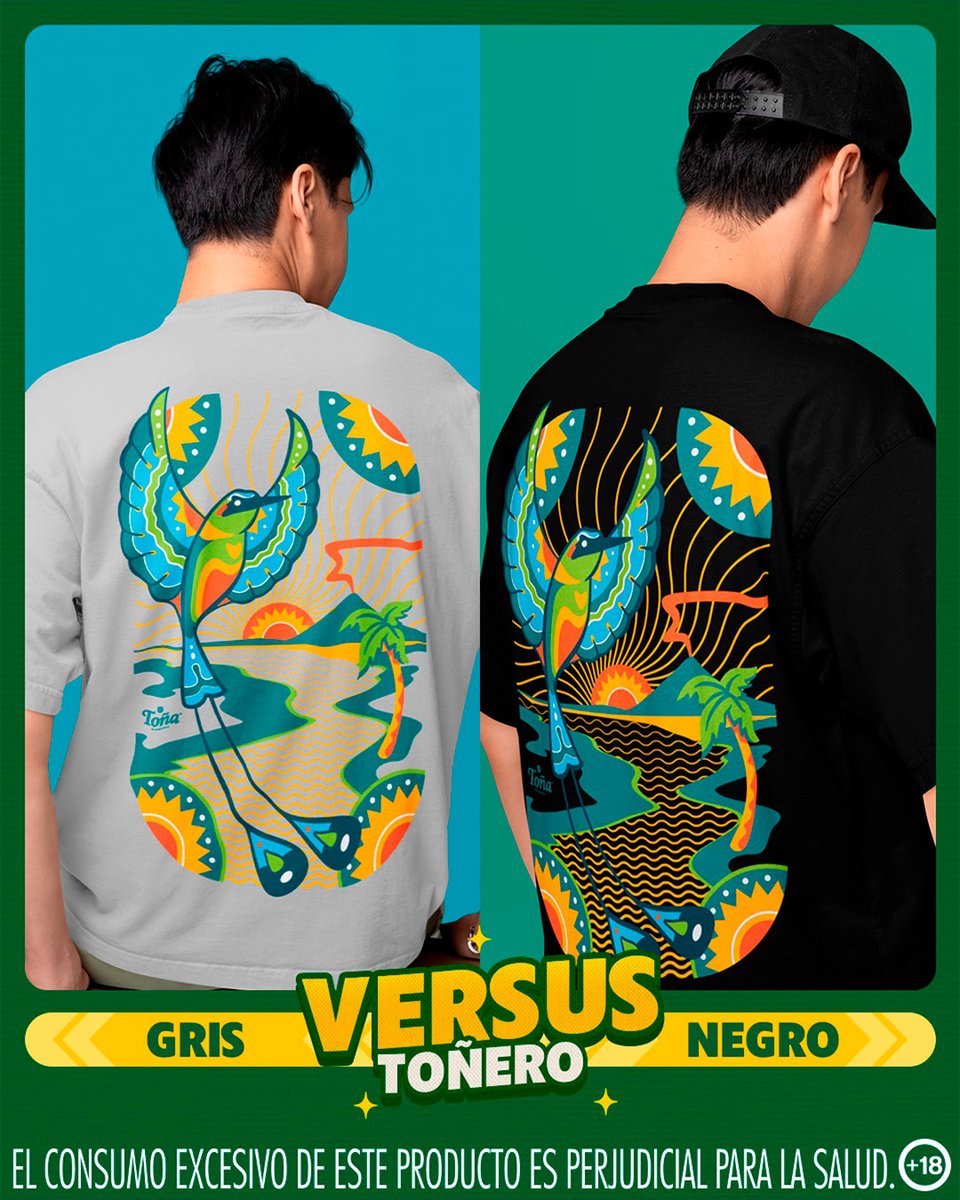 El color hace toda la diferencia, en este versus toñero tenemos el mismo diseño, pero con un color distinto, ¿gris o negro?​ 🩶🖤

​#ComoMiToñaNinguna #CervezaToña #AlmaPinolera #VersusToñero