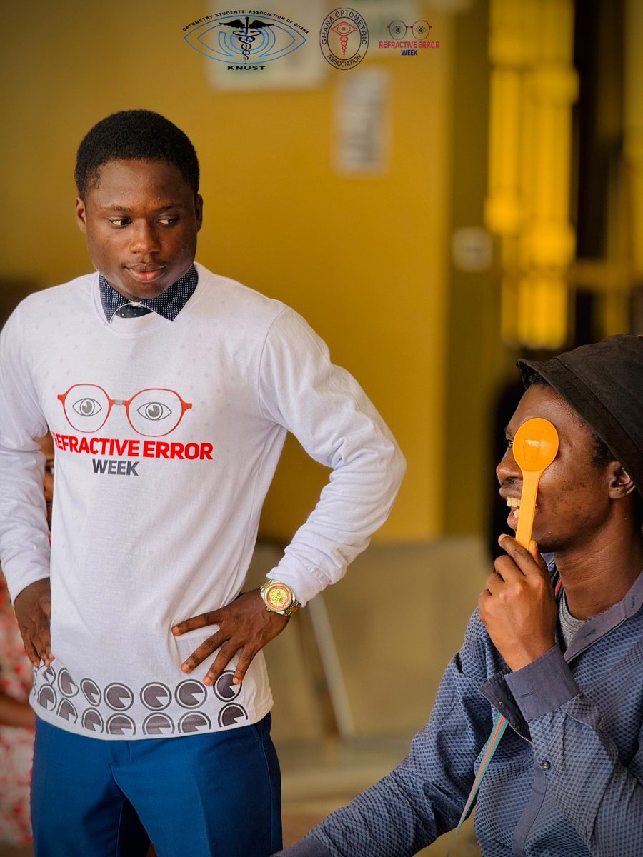 Dr_Onset's tweet image. As part of Refractive Error Week, I had the pleasure of joining @osagknustgh for a successful free eye screening at the College of Science today. Honoured to play a role in promoting clearer vision 

#refractiveerrorweek