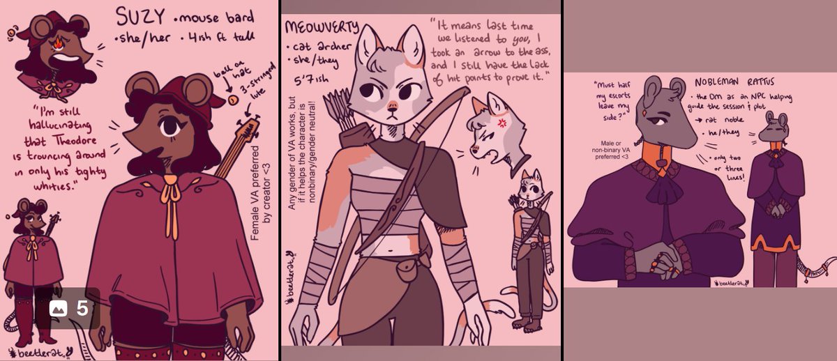 YES YES these ones are mine!! AND OMG I DREW,, NOT RATS FOR ONCE⁉️😱
Voice acting auditions are open on this project I'm animating on! Open the doc in the op for more info!