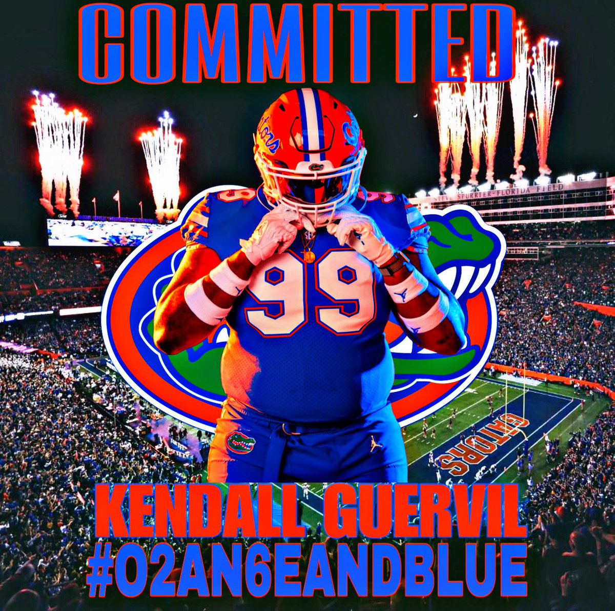 AceWade1's tweet photo. 4-star DL Kendall Guervil (@KendallGuervil) has committed to Florida! #O2AN6EANDBLUE https://t.co/OUjN0BvRAc