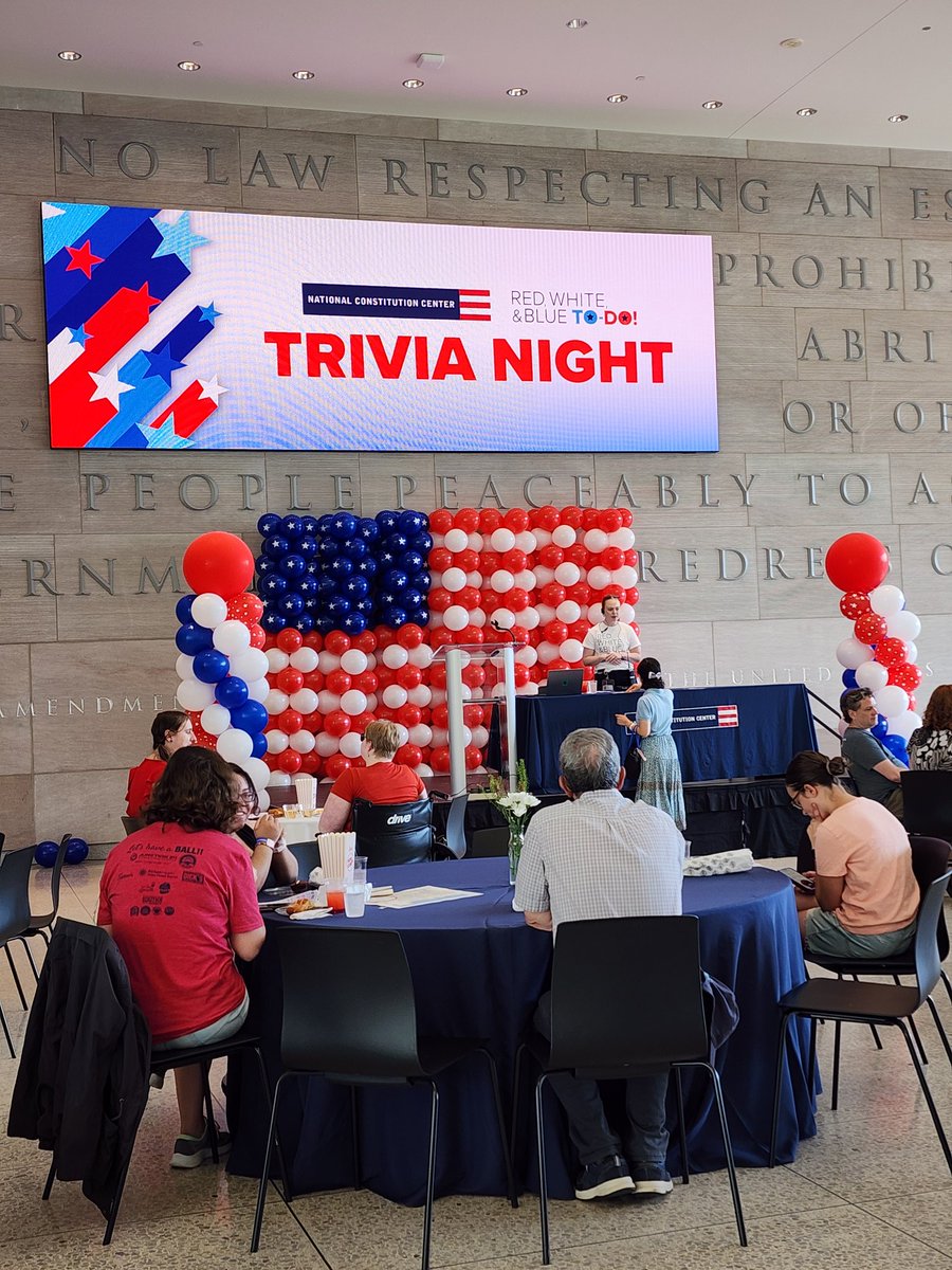 National Constitution Center (@constitutionctr) on Twitter photo Taste of History Trivia Night is getting underway as participants prepare to share their constitutional knowledge and win some prizes!
<a href="/historymadebyus/">Made By Us</a> Taste of History Trivia Night is getting underway as participants prepare to share their constitutional knowledge and win some prizes!
<a href="/historymadebyus/">Made By Us</a>