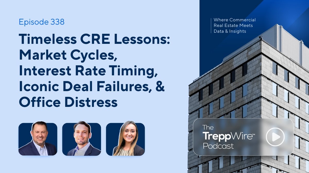 New special episode! This week, we pulled back the curtain on timeless CRE lessons that hold true across every market cycle. From fundamentals and risk management to interest rate shocks, market timing traps, iconic deal failures, and today’s office market challenges &amp;