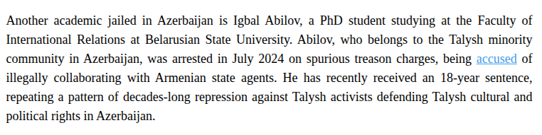 Nigar2002290730's tweet photo. #FreeIgbalAbilov 
#ScienceIsNotACrime
#BeingTalyshIsNotACrime
#FreePoliticalPrisoners 
#StopOppression

https://t.co/N7aUvaaPW4 https://t.co/eLomlQtLDO