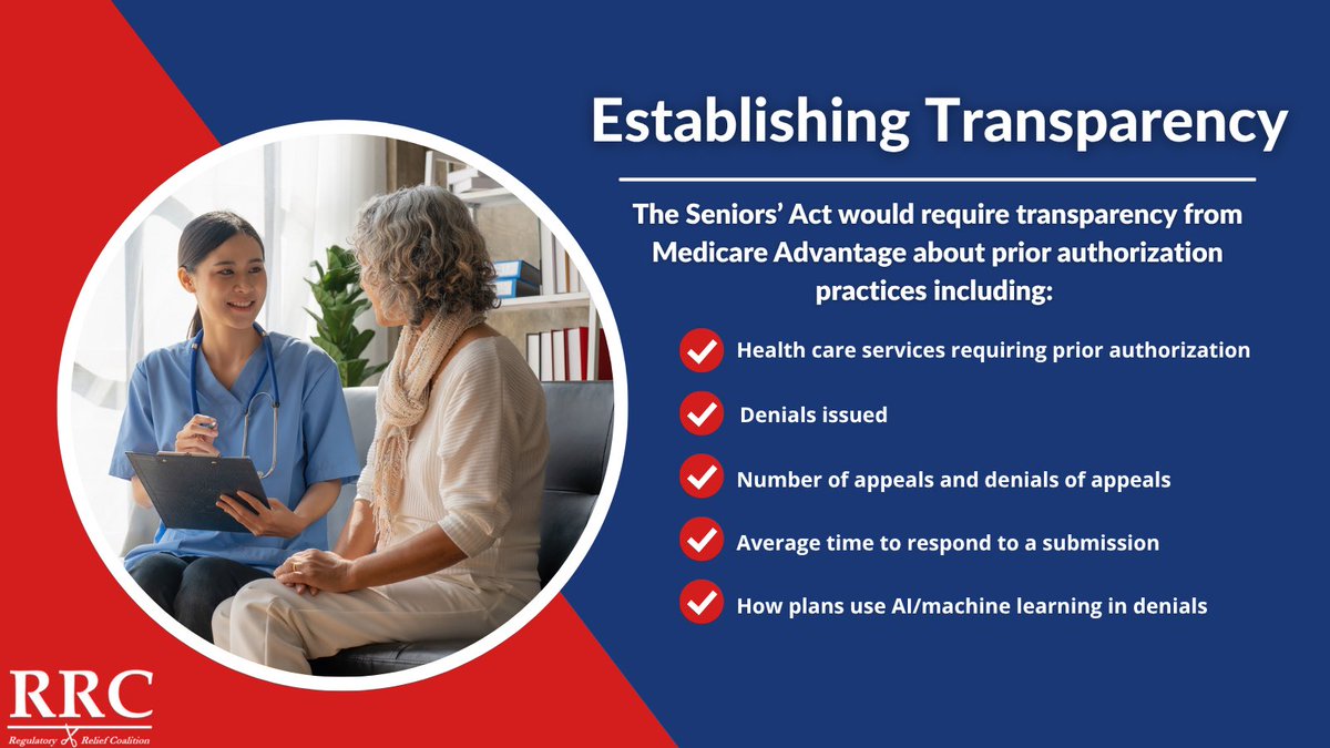 It’s time to get the Seniors’ Act (H.R. 3514 / S. 1816) across the finish line to ensure transparency in MA prior authorization. Urge your #House and #Senate representatives to cosponsor today! #SeniorsAct #FixPriorAuth