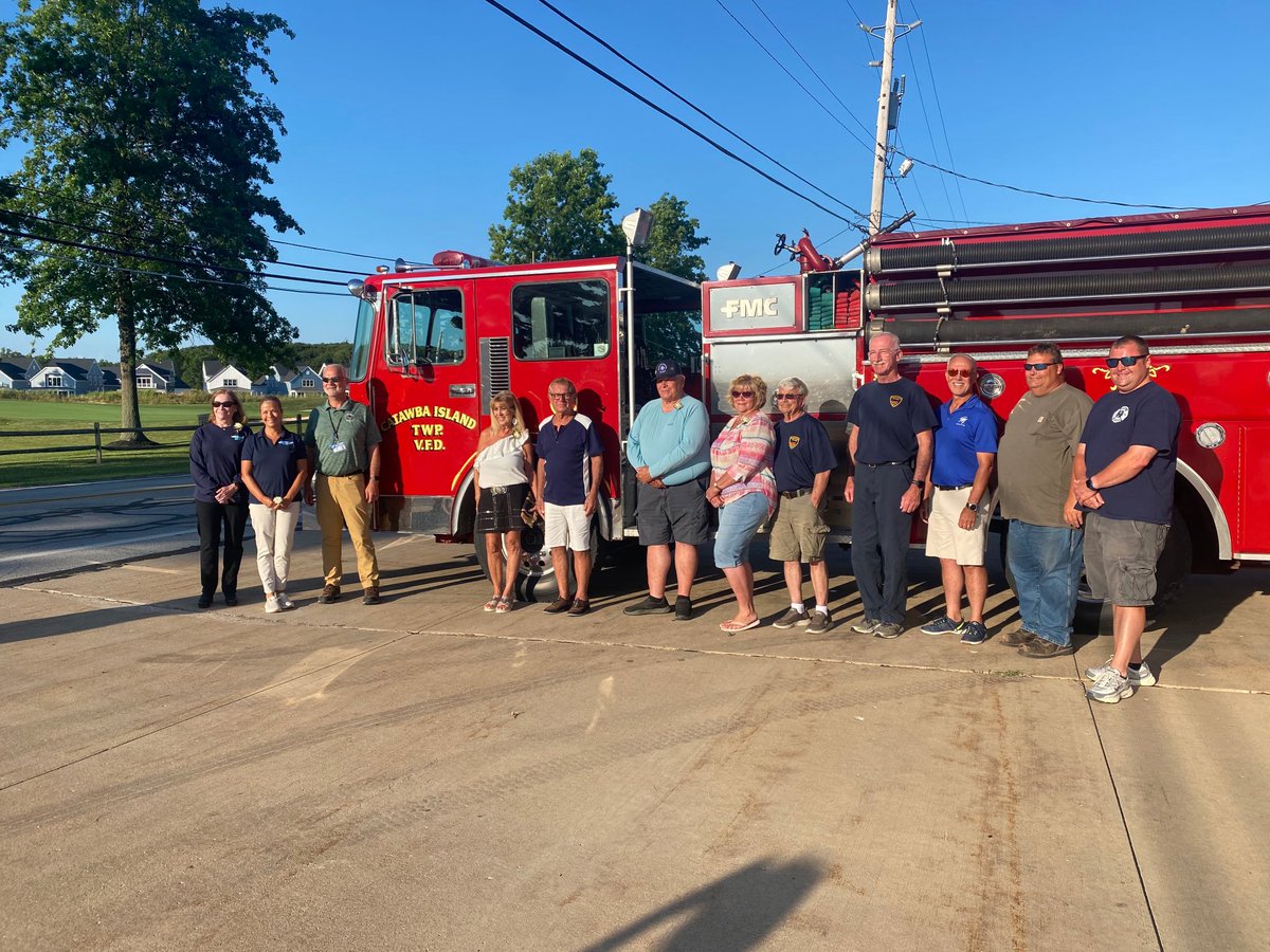 OttawaCountyEMA's tweet photo. Today marks 25 years since the Lonz Winery Terrace Collapse on Middle Bass Island.
Our Director, joined fellow first responders, dispatchers, and survivors to reflect on that tragic day &amp; honor the resilience &amp; teamwork that followed. https://t.co/DZsJAqiCFD