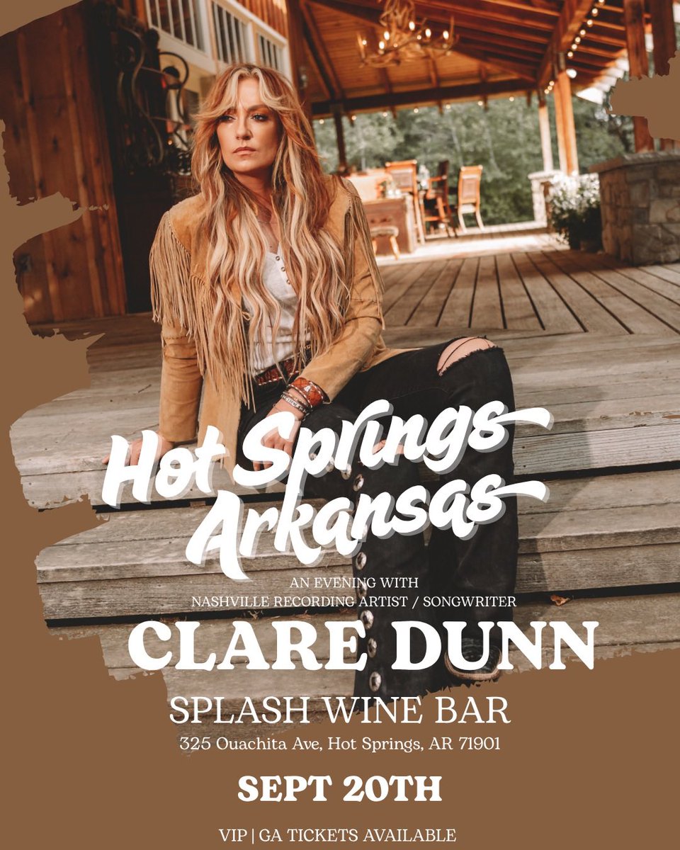 Hot Springs, AR ! Sept 20th!! Get tickets now before they sell out eventbrite.com/e/nashville-re…