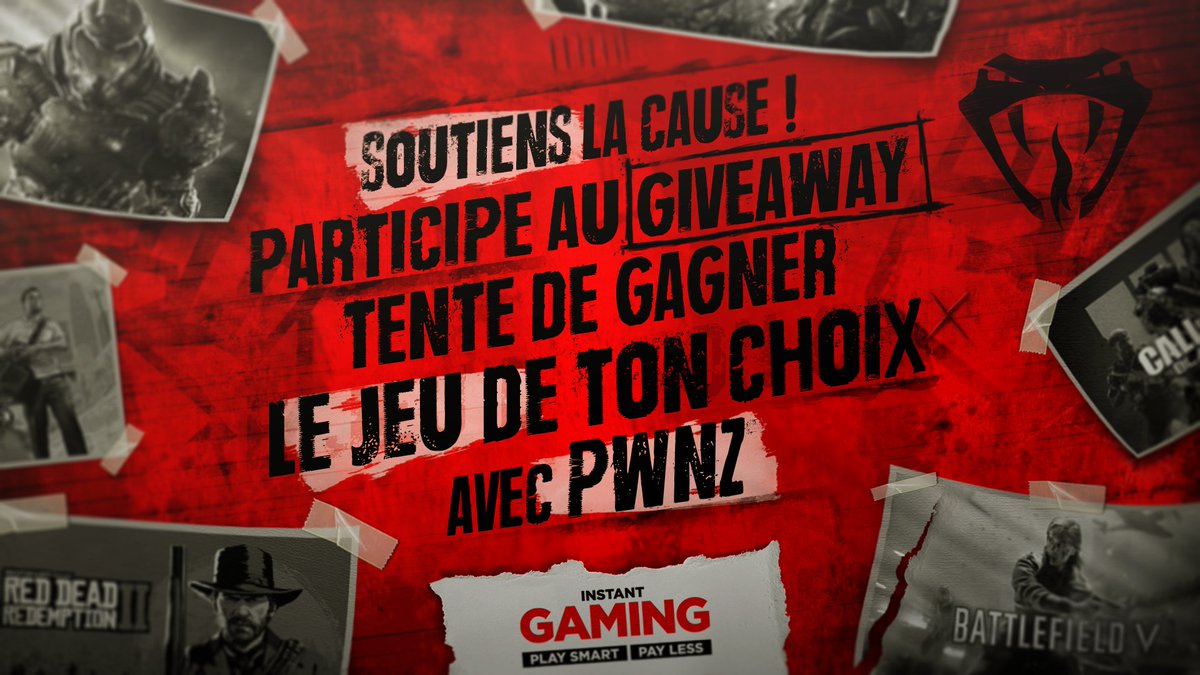 PwnZ___'s tweet image. 🏆 #CONCOURS 🏆

Je vous fais gagner le jeu vidéo de VOTRE CHOIX avec Instant-Gaming

- RT + 💙 ce tweet
- Cliquez sur le lien pour participer:
bit.ly/PwnZ_give

Bonne chance à tous !