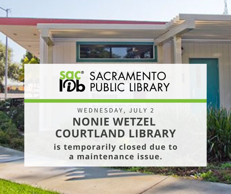 Nonie Wetzel Courtland Library is temporarily closed due to maintenance.