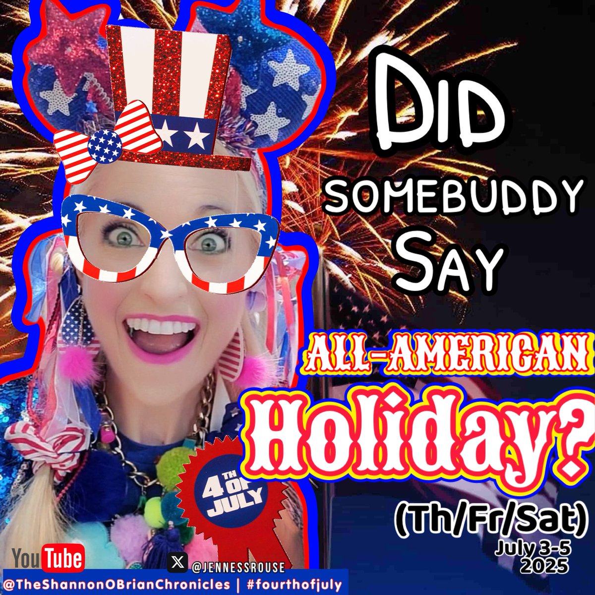 Shannon LOVED HOLIDAYS! … cane-cha tell?

#fourthofjuly, #funny, #comingsoon, #usa, #american, #holiday, #theshannonobrianchronicles