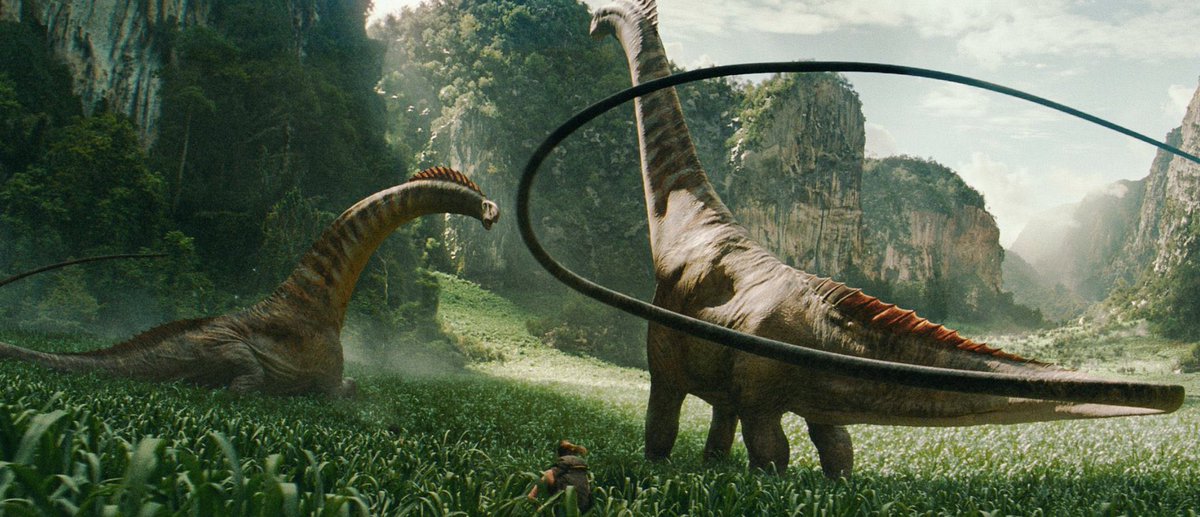 liamdearden's tweet photo. #JurassicWorldRebirth is a jaw-dropping, nerve-shredding nostalgic return to form and a bold leap forward  — this is Koepp & Edwards’ thunderous love letter to Spielberg’s legacy and to the Blockbusters of the ’90s channeling the DNA of Jurassic Park and Jaws 
balancing adventure, horror, and emotional depth delivering raw wonder and white-knuckle terror in equal measure! Visually stunning flirting with genre, part survival thriller, part sci-fi horror, part sweeping adventure 

The dinosaurs are more terrifying than ever, grounded, instinct-driven, and gloriously real, Dolores captured my heart. Animatronics, practical FX, film grain = pure cinematic magic! That T-Rex raft sequence? An all-timer. Visceral, suspenseful, unforgettable. The human story is refreshingly strong, as Rebirth builds character organically amidst the chaos. Scarlett Johansson commands the screen with grit and emotional weight. Jonathan Bailey’s Loomis and his Slutty little glasses are a revelation, charming, intense, the heart of the expedition. Mahershala Ali is the steady soul of the film! Alongside Audrina Miranda. 

Dino DNA pulses through every frame as #JurassicWorld Rebirth is more than a blockbuster it’s a resurrection of everything that made us fall in love with dinosaurs in the first place, recapturing the primal thrill of discovery, the heart-stopping terror of survival, and the quiet beauty of creatures long gone from our world @universaluk @JurassicWorld