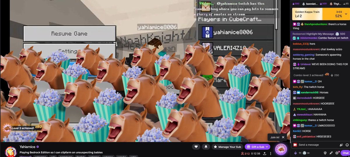 Worst Twitch Update of ALL TIME Why are there 25 horses obstructing my stream at all times