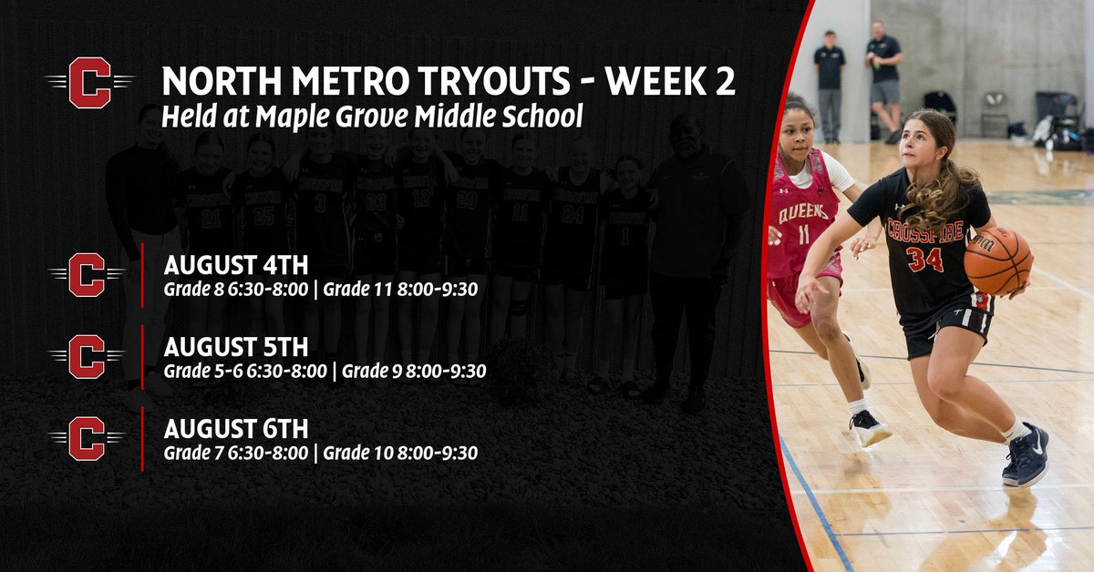 Tryouts for next season are coming up

2027 Tryouts are July 30th and August 4th