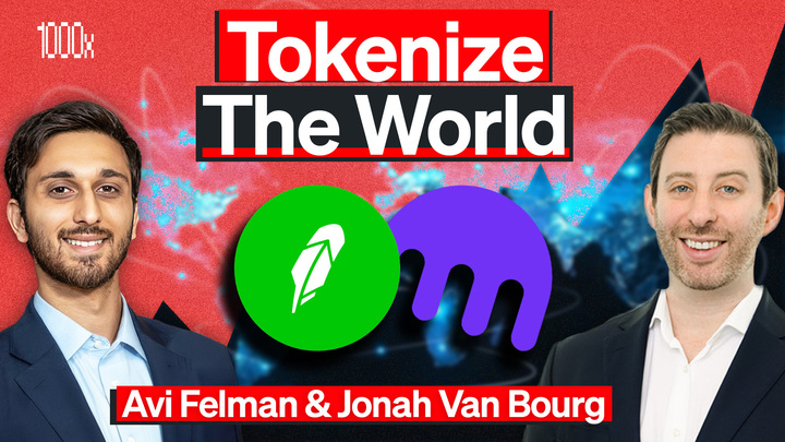1000xPod's tweet photo. New episode out now! @AviFelman @jvb_xyz

We discuss:
- Crypto becoming fintech
- Robinhood tokenizing stocks
- Crypto losing contrarian edge
- Betting market opportunities
- New frontiers for traders

Links below ↓ https://t.co/npV7SZeGco