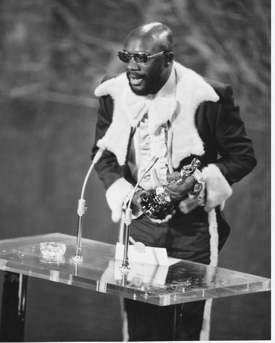 <a href="/TheCinesthetic/">cinesthetic.</a> Shaft (1971). Of course. Tagline: “The mob wanted Harlem back. They got Shaft…up to here!” And who can forget the great Isaac Hayes’ Oscar winning best song: “Theme from Shaft.” Isaac Hayes: the first black artist to win an Oscar for Best Original Song.