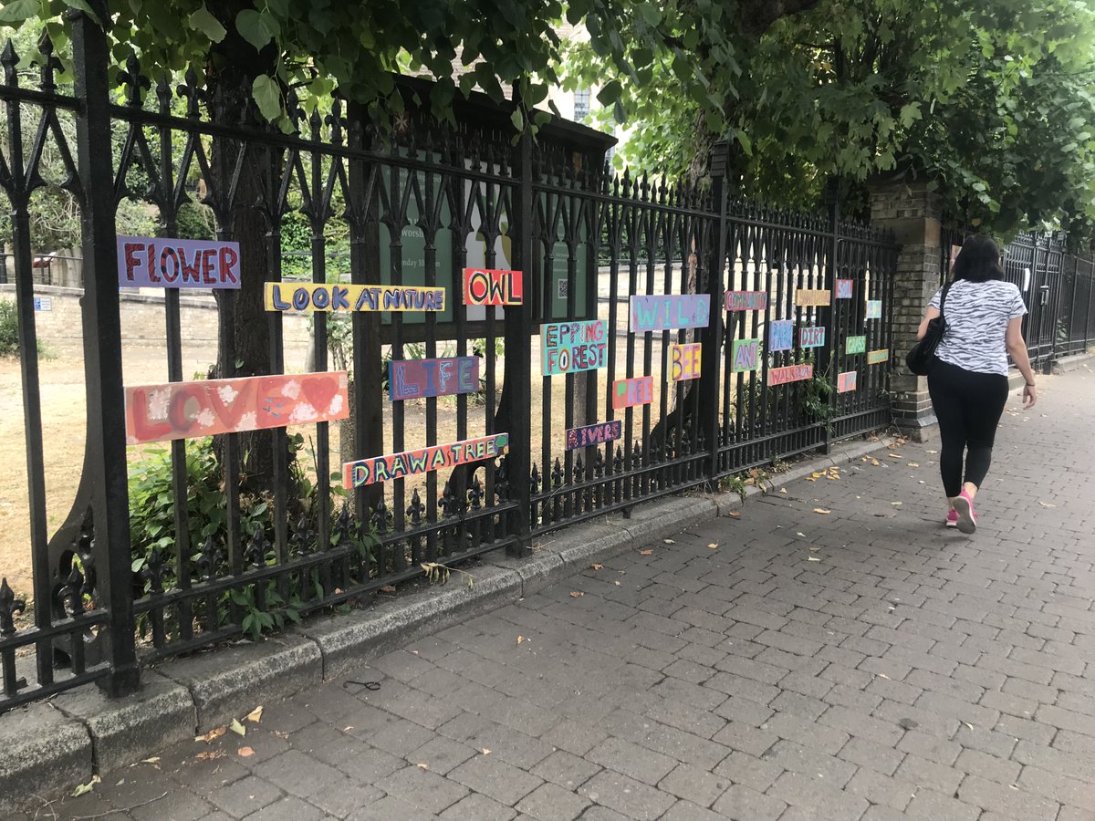 Ideaspace3's tweet image. Leytonstone, Our Children's Arts Trail is starting to pop up! Local primary school children in yrs 4 & 5 created amazing art, inspired by @BobandRoberta's brief. Catch a peek now at Poundland & St. John's Church, The full "Make Your Own Arts Trail" runs from July 5th-13th