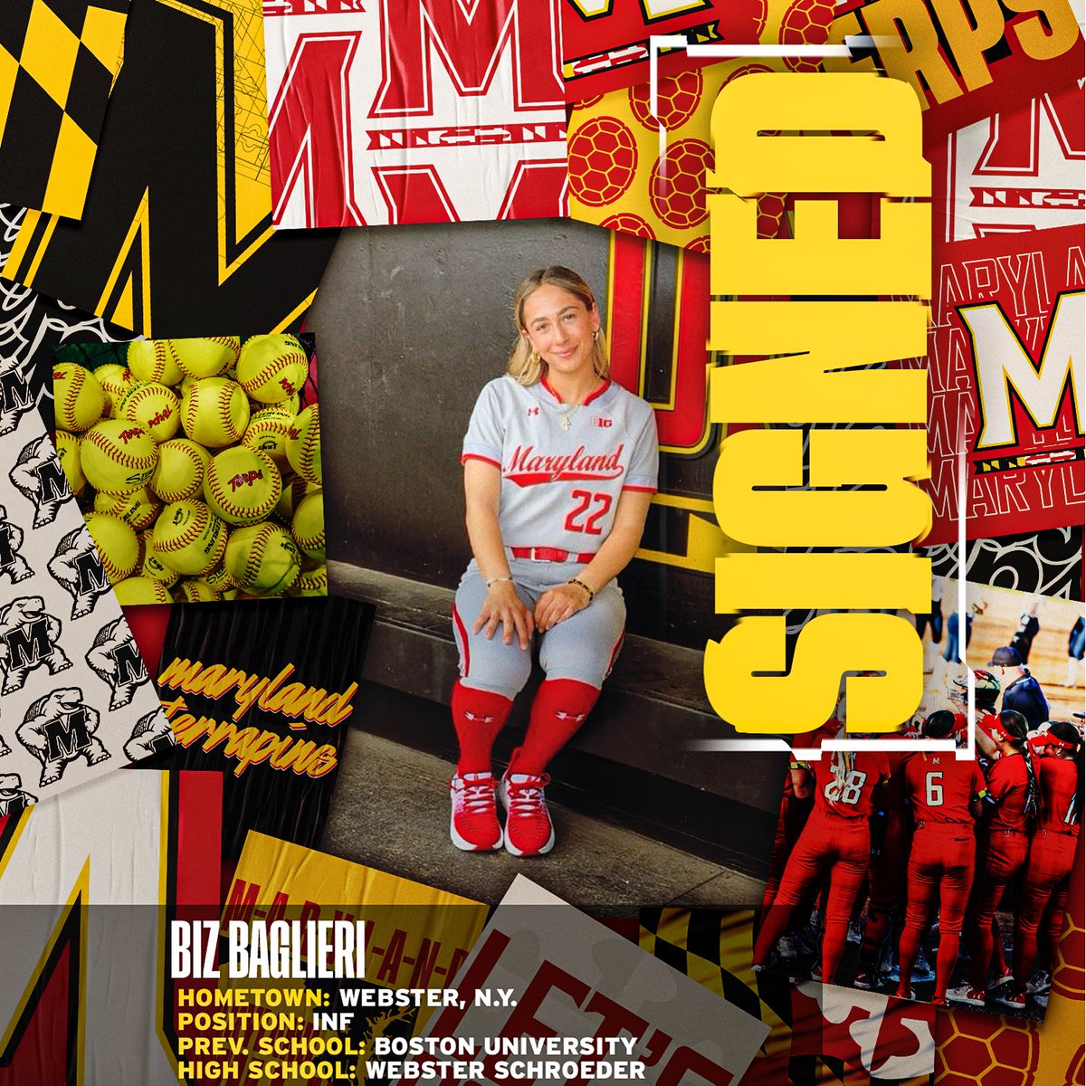 TerpsSoftball's tweet image. 𝐒𝐢𝐠𝐧𝐞𝐝 ✍️
We are thrilled to announce a new addition to our Terp family…let’s welcome Biz Baglieri to College Park! 🐢
#FearTheTurtle